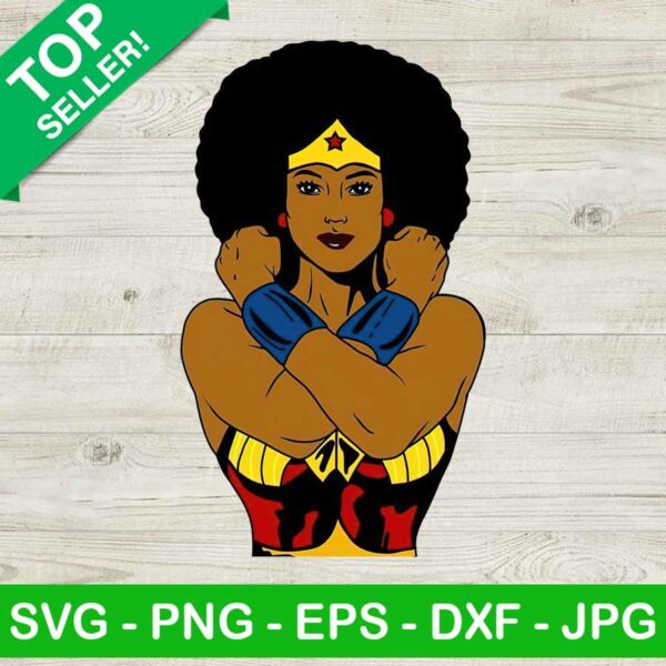 Black Wonder Woman PNG