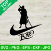 Zoro and Nike logo SVG