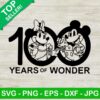 Disney Mickey Minnie 100 Years Of Wonder SVG