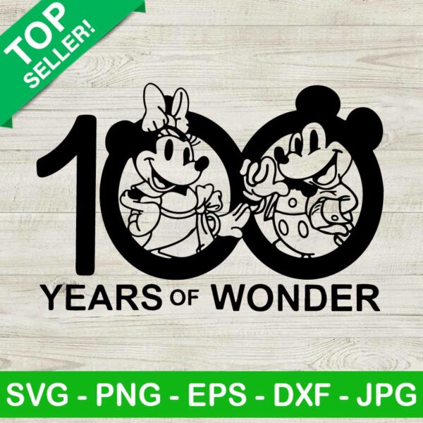 Disney Mickey Minnie 100 Years Of Wonder SVG