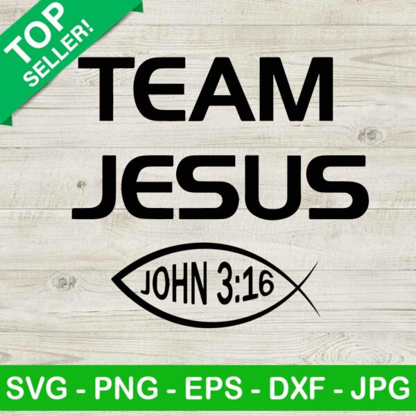 Team Jesus John 3 16 SVG, Team Jesus Christ SVG, Jesus King Of King SVG