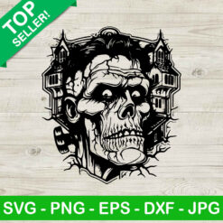 Horror Frankenstein Haunted House SVG