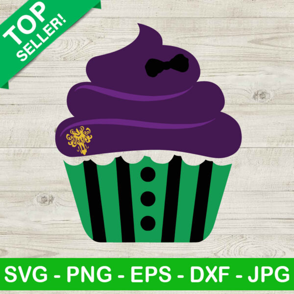 Haunted Mansion Cupcake SVG, Haunted Mansion SVG, Halloween Cupcake SVG