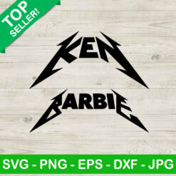 Metal Rock Ken Barbie Logo SVG, Barbie And Ken SVG, Pink Doll SVG