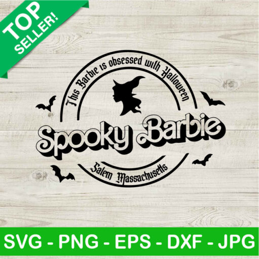 Halloween Spooky Barbie Svg