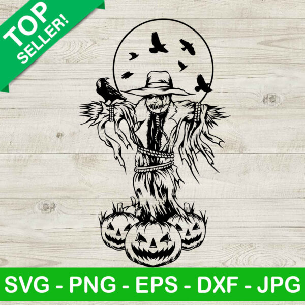 Scarecrow pumpkin SVG
