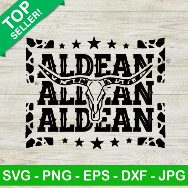 Aldean Texas longhorn SVG