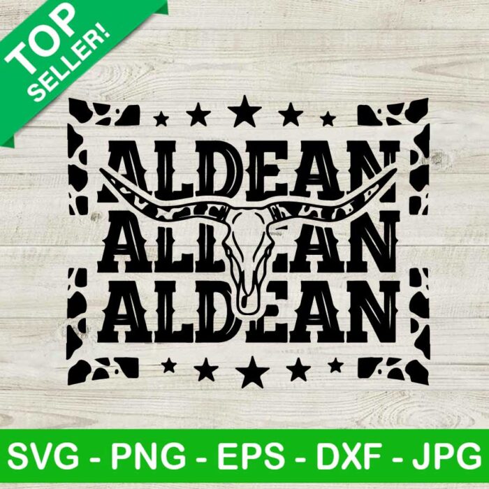 Aldean Texas longhorn SVG