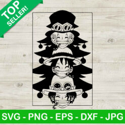 One Piece Brothers Christmas Tree SVG