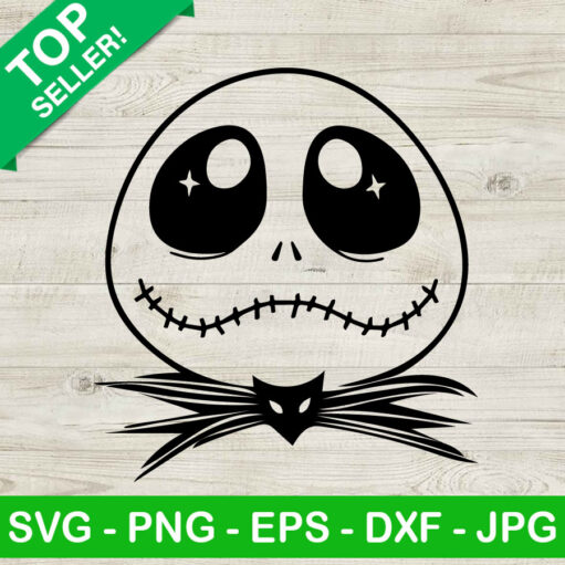 Baby Jack Skellington Face SVG