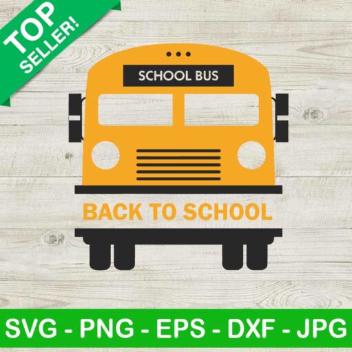 School Bus Back To School Svg