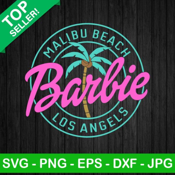 Malibu Beach Barbie Los Angels SVG