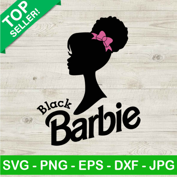 Black barbie girl SVG