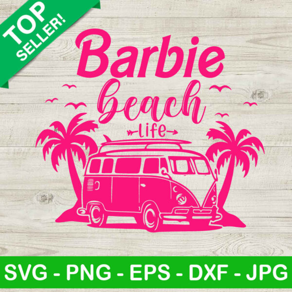Barbie Beach Life SVG, Come on Barbie Let's Go Party SVG, Retro Jeep Barbie SVG