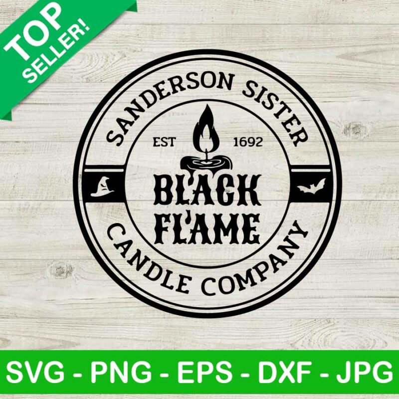 Black Flame Candle Company SVG