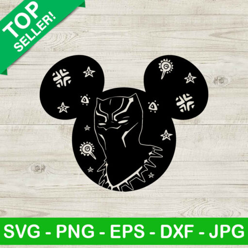 Black panther ears SVG