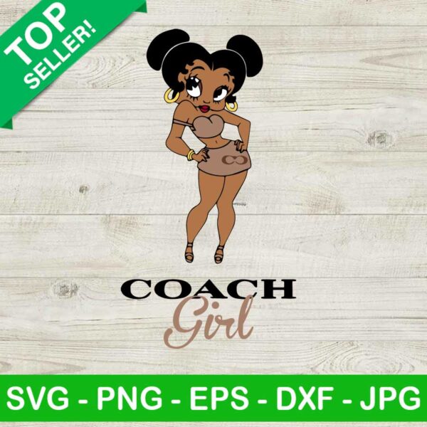 Betty Boop Coach Girl SVG