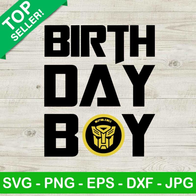 Birthday boy transformers SVG