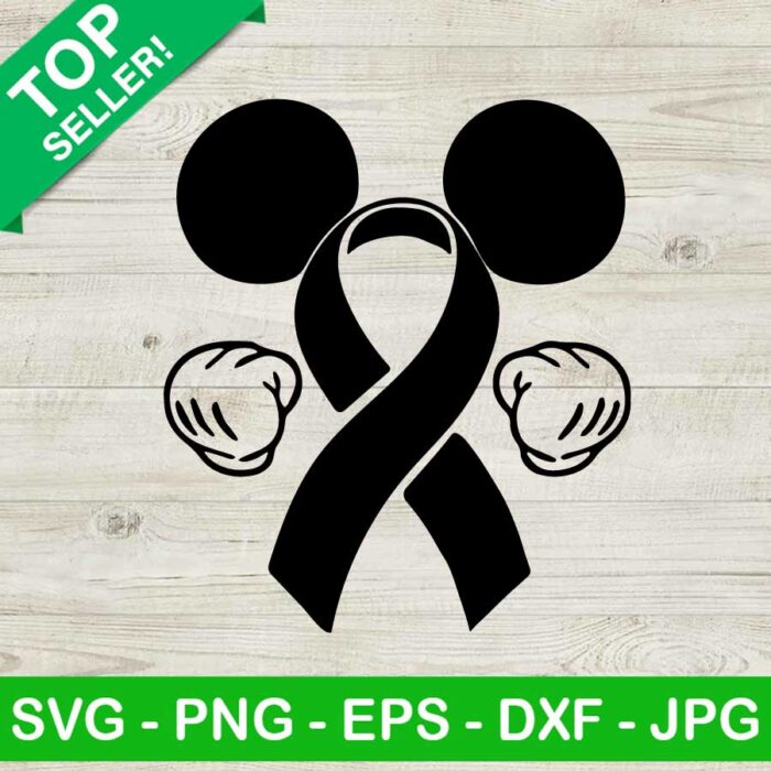 Breast cancer awareness mickey SVG