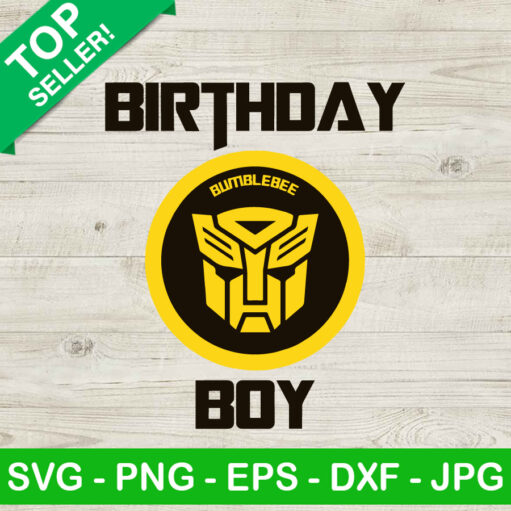 Bumblebee Birthday Boy Svg