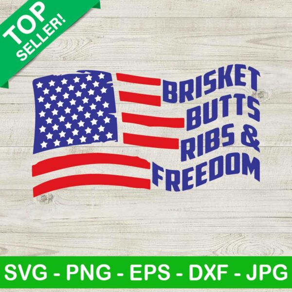 Brisket butts ribs and freedom SVG