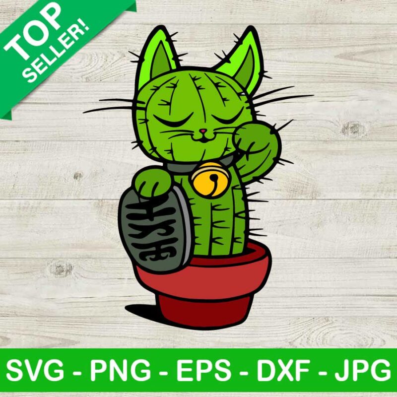 Kitten Cactus SVG, Funny Cactus Cat Free Hug SVG, Funny Cat SVG