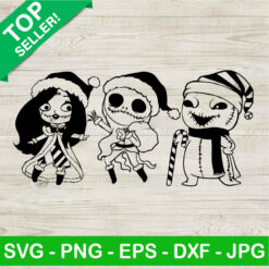 Jack Sally Skellington And Oogie Boogie Christmas SVG