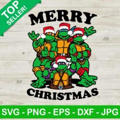 Ninja turtles merry christmas SVG