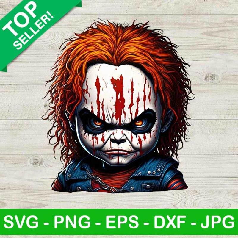 Chucky Doll Horror PNG, Chucky Halloween PNG Sublimation transfer PNG, Halloween Movie Characters Heat Transfer PNG