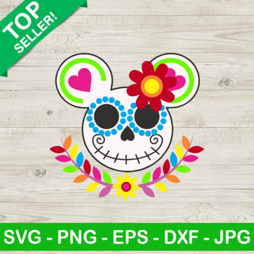 Jack Skellington Mickey Mexican Skull SVG