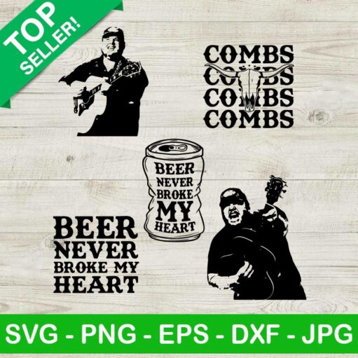 Luke Combs Beer Never Broke My Heart Svg