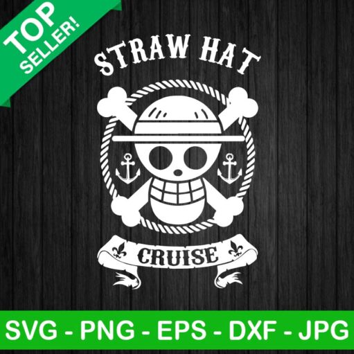 Luffy Straw Hat Cruise Svg