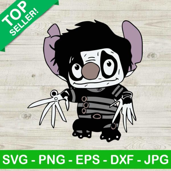 Stitch Edward Scissorhands SVG, Disney Stitch Edward Halloween SVG, Edward Scissorhands SVG