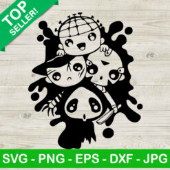Chibi Horror Friends SVG