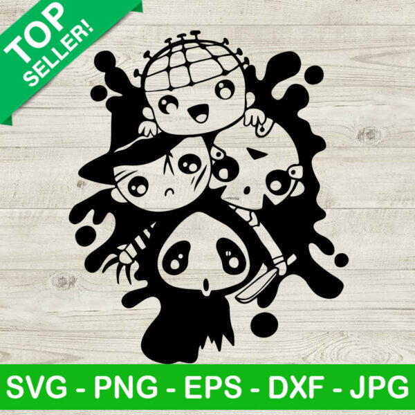 Chibi Horror Friends SVG