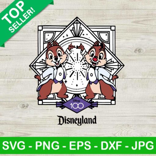 Chip And Dale Disney 100 Years Of Wonder Svg