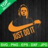 Michael myers just do it logo SVG