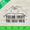 Taylor Swift The Eras Tour Heart Hands SVG