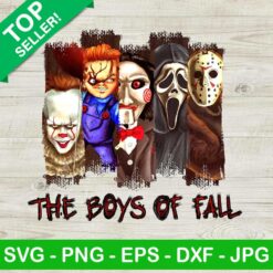 Horror The Boys Of Fall PNG, Horror Movie Characters PNG Sublimation transfer PNG, Halloween Heat Transfer PNG