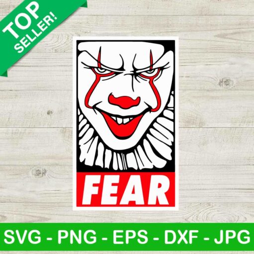 Pennywise Fear Svg