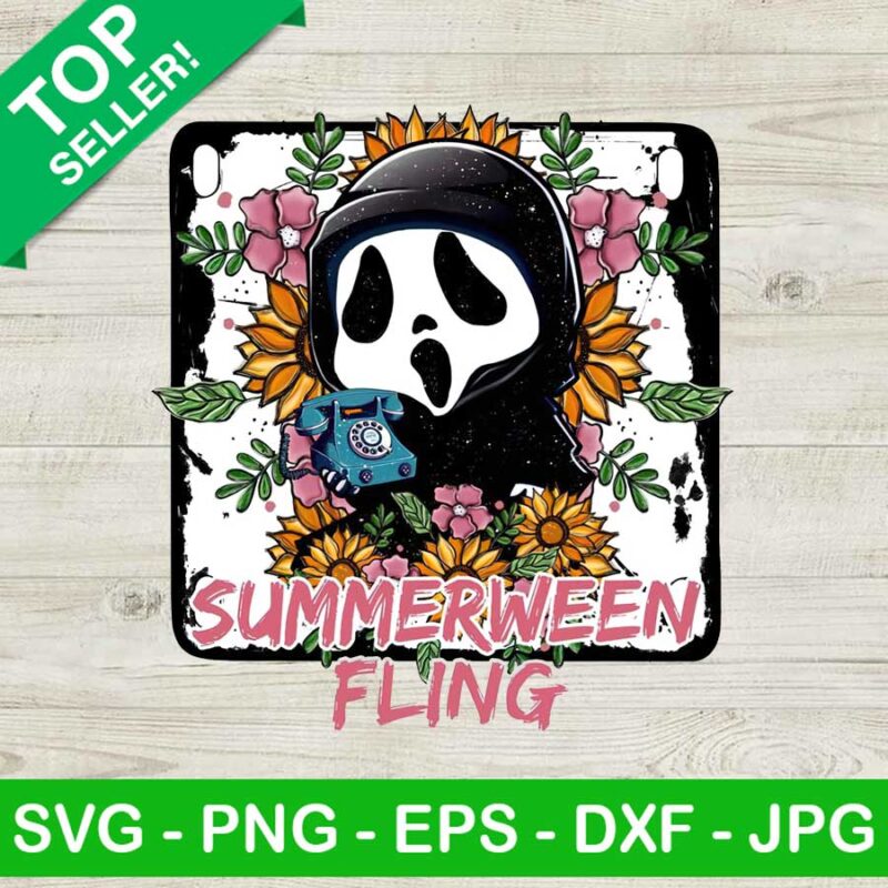 Funny Baby Ghostface Halloween PNG, Horror Summerween PNG Sublimation ...