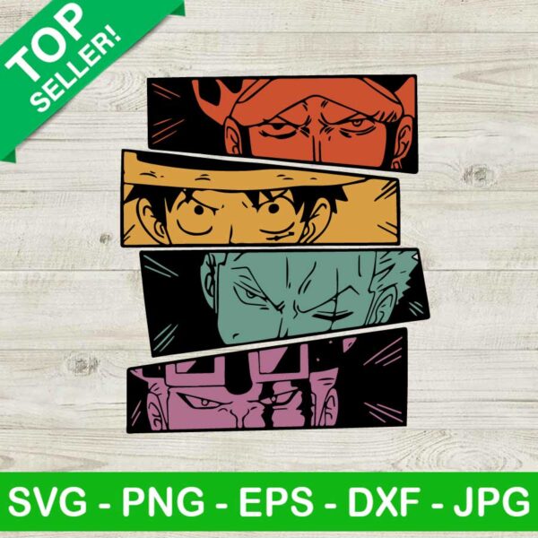 One Piece character face SVG, One Piece character SVG, Anime SVG