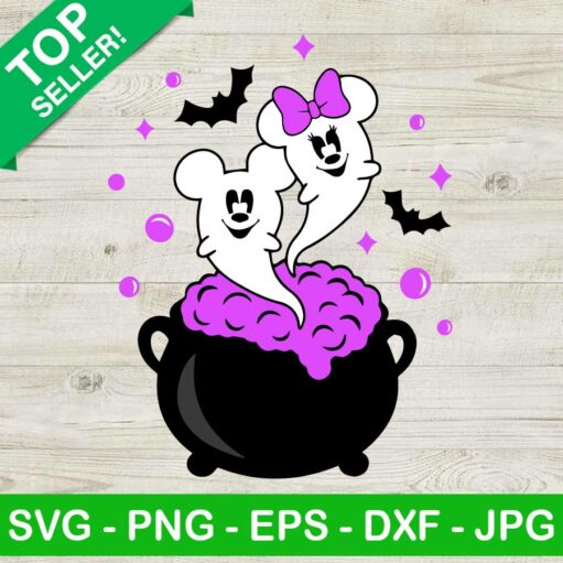 Mickey Minnie Ghost Halloween Svg