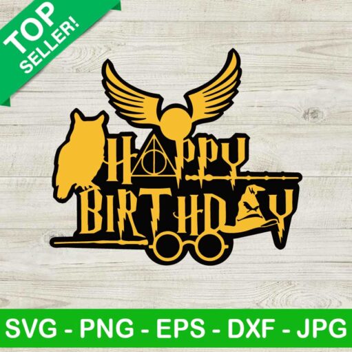 Harry Potter Happy Birthday Svg