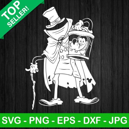 Hatbox Goofy Haunted Mansion Svg