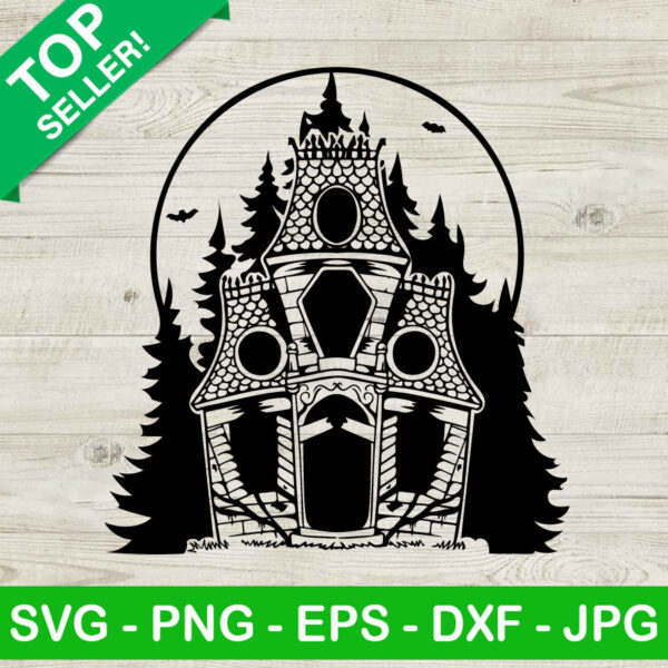 Halloween haunted mansion house SVG, Haunted house SVG, Halloween SVG