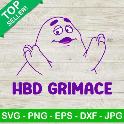 Hbd Grimace Mcdonald'S Svg