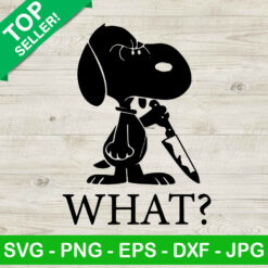 Halloween Snoopy With Knife SVG