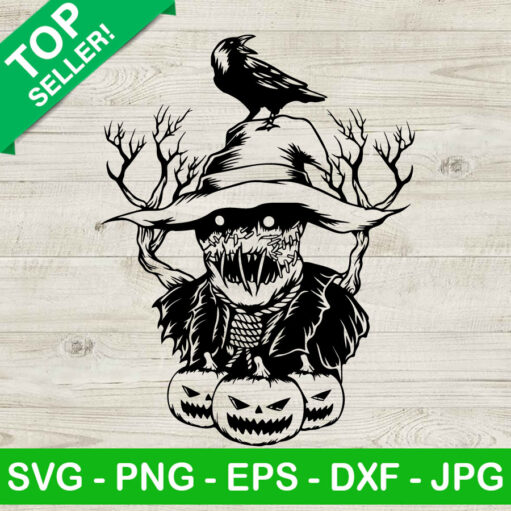 Halloween Spooky Scarecrow Svg