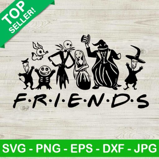 Jack And Sally Friends Svg